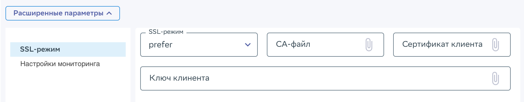 Скриншот области окна SSL-режима