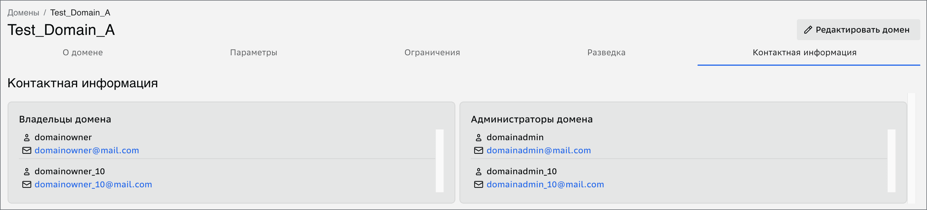 Domain List