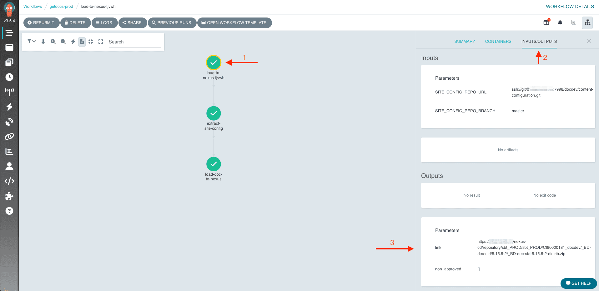 Результат загрузки дистрибутива в Nexus
