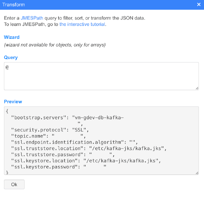 JSON Editor, Опции, JMESPath