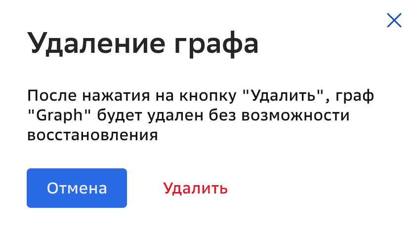 Графы репликации, Удаление графа