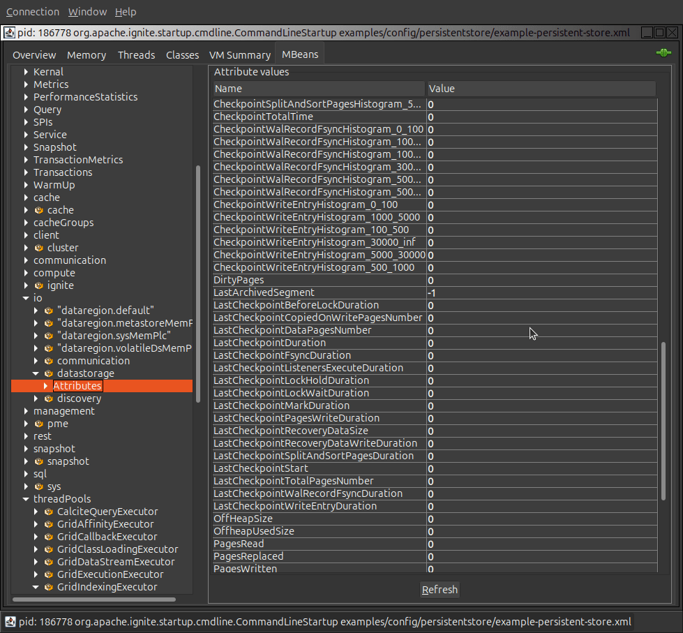 Checkpoint-jconsole