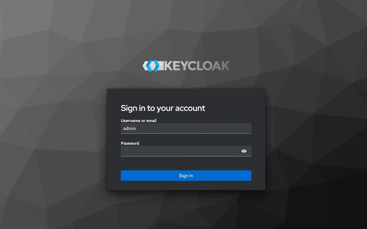 Пример окна ввода логина и пароля