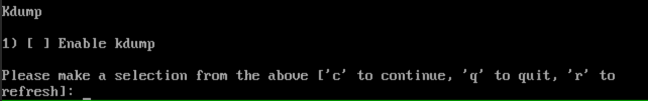 Отключение Kdump